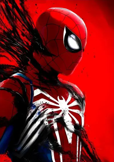 متال پوستر شخصیت Spiderman – مرد عنکبوتی - اسپایدرمن کد N609 اورلوم