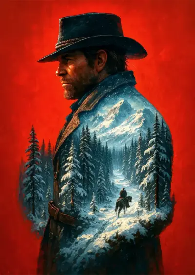 متال پوستر بازی Red Dead Redemption – رد دد ردمپشن کد N210 اورلوم