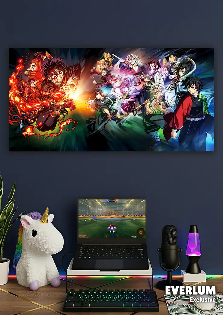 Website_Wide_PLP_Horizontal_v3 متال پوستر انیمه Demon Slayer کد N217 اورلوم