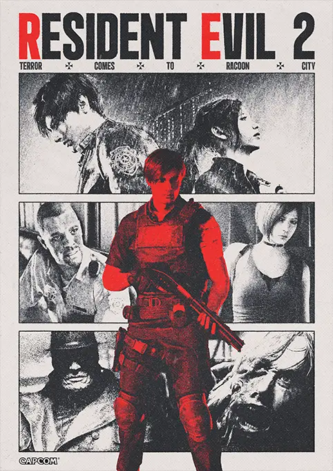 01_PLP_v3_Vertical متال پوستر بازی Resident Evil کد N214 اورلوم
