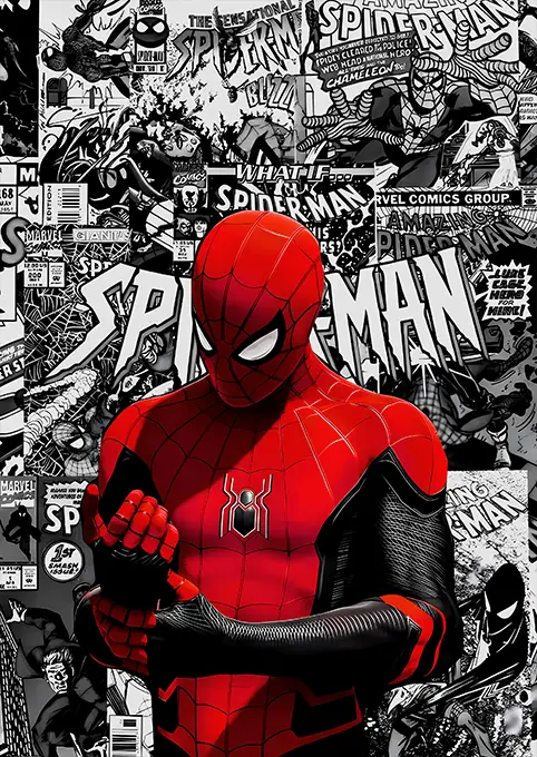 01_PLP_v3_Vertical متال پوستر شخصیت Spiderman کد N214 اورلوم