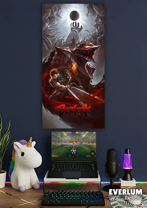 Website_Wide_PLP_Vertical_v2 متال پوستر انیمه Berserk کد N208 اورلوم