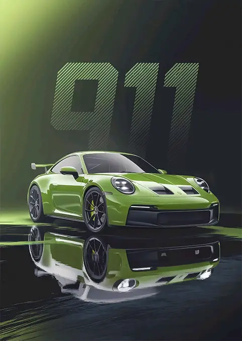 01_PLP_v3_Vertical copy متال پوستر ماشین Porsche 911 کد N701 اورلوم