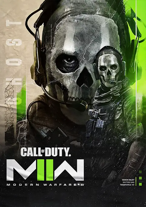 01_PLP_v3_Vertical copy متال پوستر بازی Call Of Duty شخصیت گوست کد N701 اورلوم
