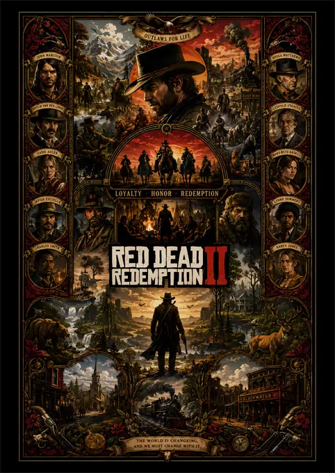 01_PLP_v3_Vertical copy متال پوستر بازی Red Dead Redemption کد N608 اورلوم