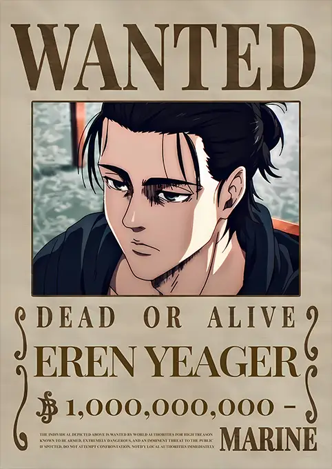 01_PLP_v3_Vertical copy متال پوستر انیمه Attack on Titan طرح شخصیت Eren کد N701 اورلوم